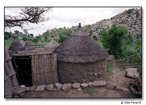 Traditional hut on mountain, Mora, Cameroon, Africa