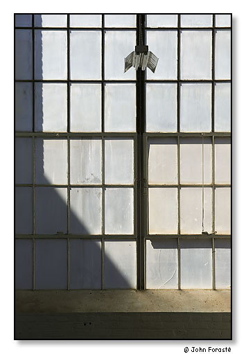 Factory window. Rhode Island. September 2006.